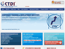 Tablet Screenshot of corporatetraininginstitute.com